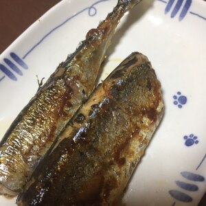 フライパンで楽チン♪サンマの塩焼き